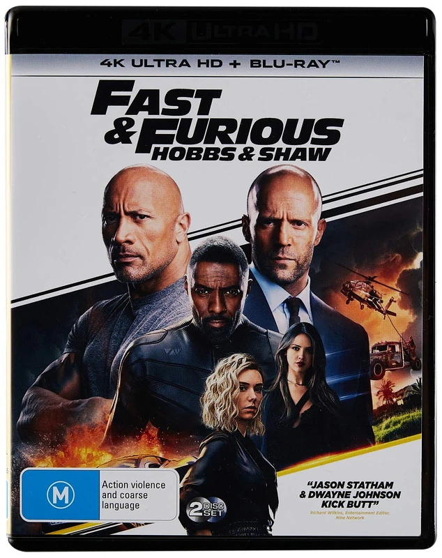 Fast & Furious Hobbs & Shaw 4K UHD Blu-ray + Blu-ray Dwayne Johnson NON-USA Format Region B [Region B] [Blu-ray] - Image 1
