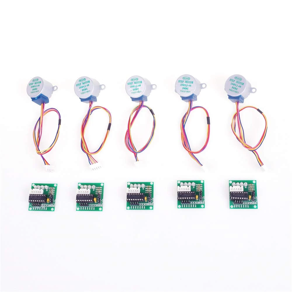 ANGEEK 5PCS ULN2003 5V Stepper Motor + ULN2003 Driver Board for Arduino