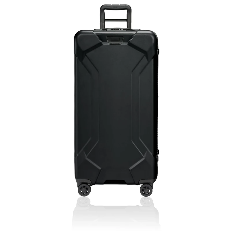 Briggs & Riley 81cm Extra Large Trunk Spinner - Hold Luggage for Travel, Suitcases with Wheels, Hardside Rolling Bag for Men & Women, Self-Repairing Zipper - Torq Collection, Stealth Black