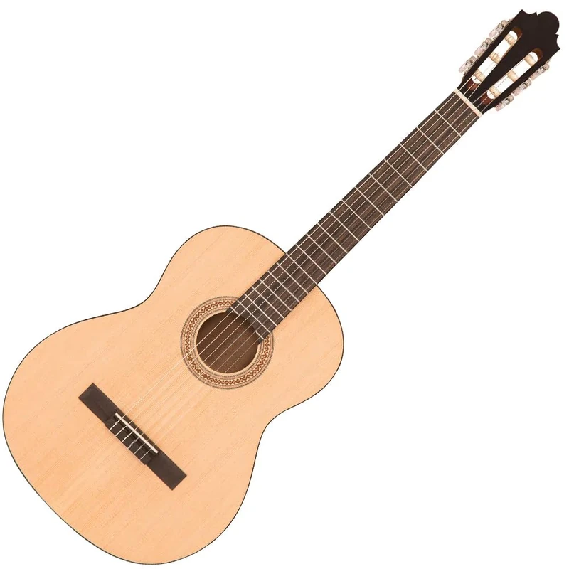 Santos Martinez Principante 4/4 Size Classic Guitar - Natural Open Pore - Image 1