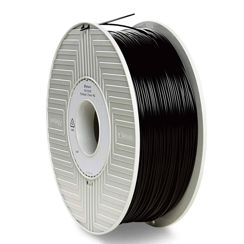 VERBATIM PLA-filament 3D-printing I 1.75mm I 1kg I high end polyactide-filament for material extrusion I for 3D-printer & 3D-pen I 3D-printer-filament made of PLA I 1 spool 335m I back