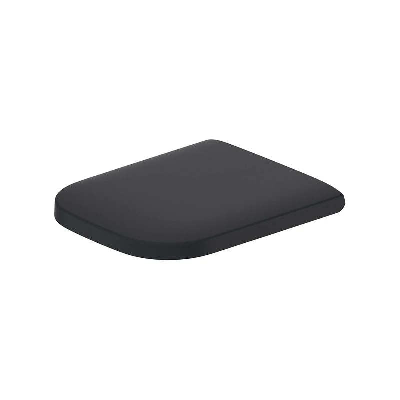 Duravit Toilet seat Happy D.2, Soft Close Toilet seat, Urea thermoset Toilet lid, Toilet Cover with Stainless Steel Hinges, Anthracite matt