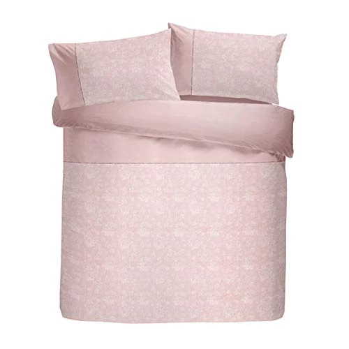 Serene Blossom-Jacquard Duvet Cover Set, Blush Pink, King