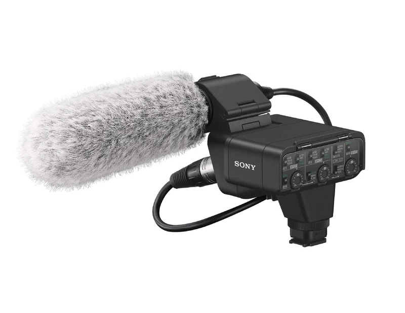 Sony XLR-K3M Digital XLR Audio Adapter Kit with Shotgun Microphone – For Alpha Cameras with Multi Interface Shoe – Pro Sound Quality