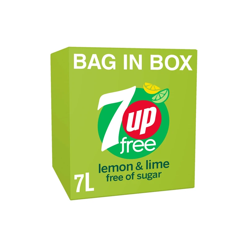 7UP Free Post Mix BIB Soft Drink, 7 Litres