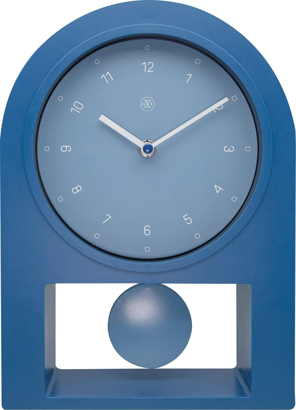 nXt - Table Clock - 30 x 20 cm - Plastic - Petrol - 'Swing Table'