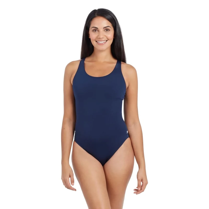 Zoggs Women's Powerback Swimwear - Navy 16 UK Classic One-Piece