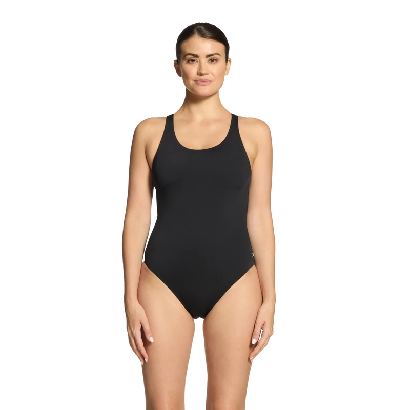Zoggs Warrego Powerback One Piece Swimsuit - Black Ecolast+ 40in