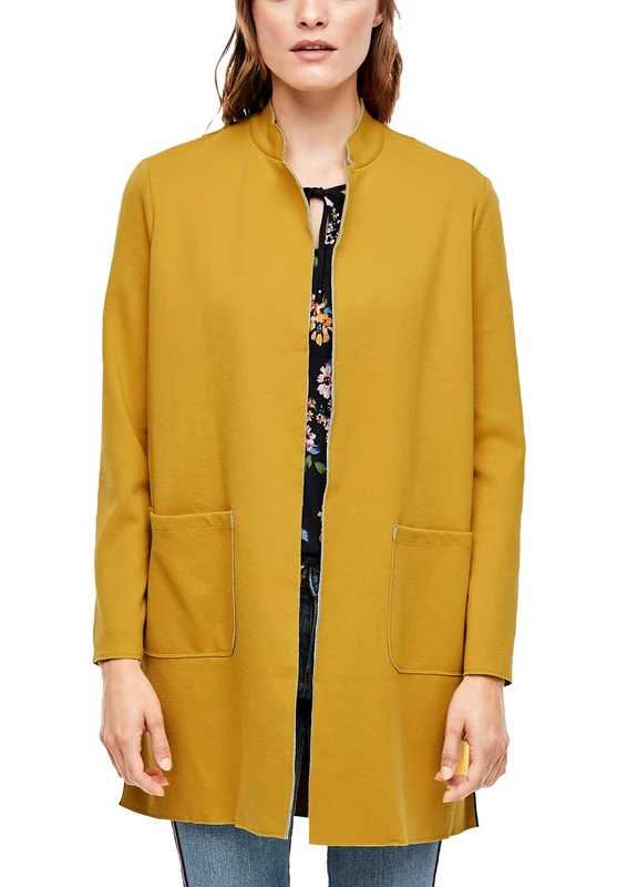 s.Oliver Women's Suit Jacket, Yellow (Curry 1543), 12