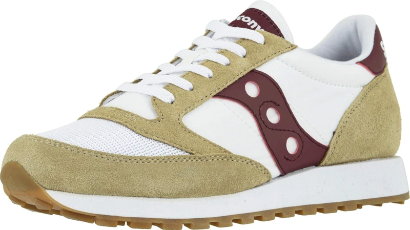 Saucony Jazz Original Vintage Tan/White/Wine, Men’s Track and Field Shoe, 10 UK (EU)