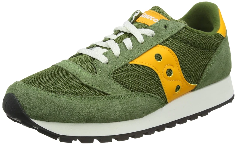 Saucony Jazz Original Vintage Men 5 M UK Green | Mustard