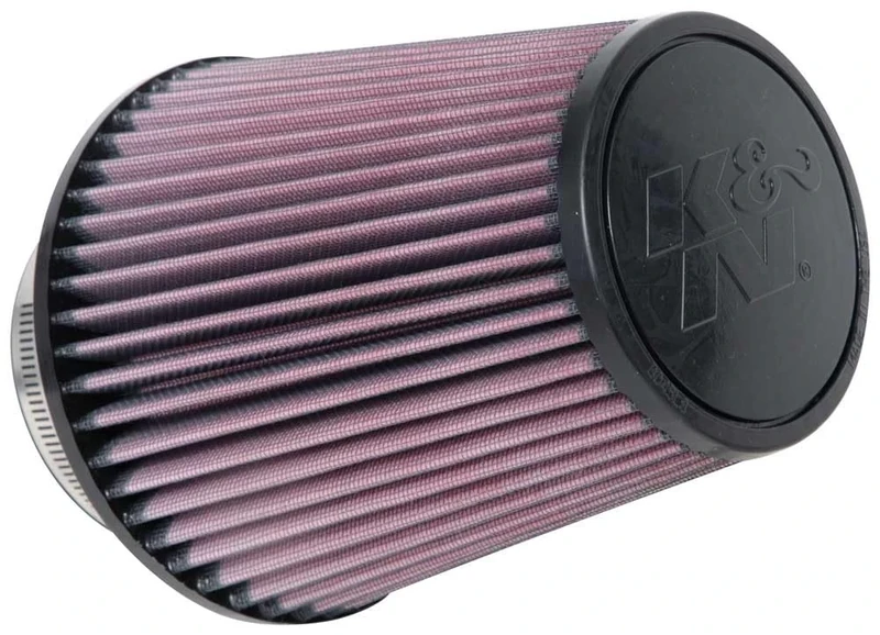 K&N Universal Clamp-On Air Filter: High Performance, Premium, Washable, Replacement Filter: Flange Diameter: 4 In, Filter Height: 7.0 In, Flange Length: 1.75 In, Shape: Round Tapered, RU-1032