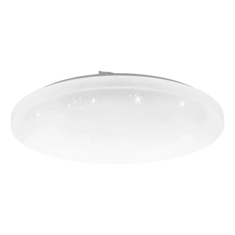 Eglo Access Frania-A LED Ceiling Light, 1-Bulb Wall Light with Crystal Effect Steel and Plastic, White, with Remote Control, Colour Temperature Change (Warm, Neutral, Cold), Dimmable, Diameter 40 cm