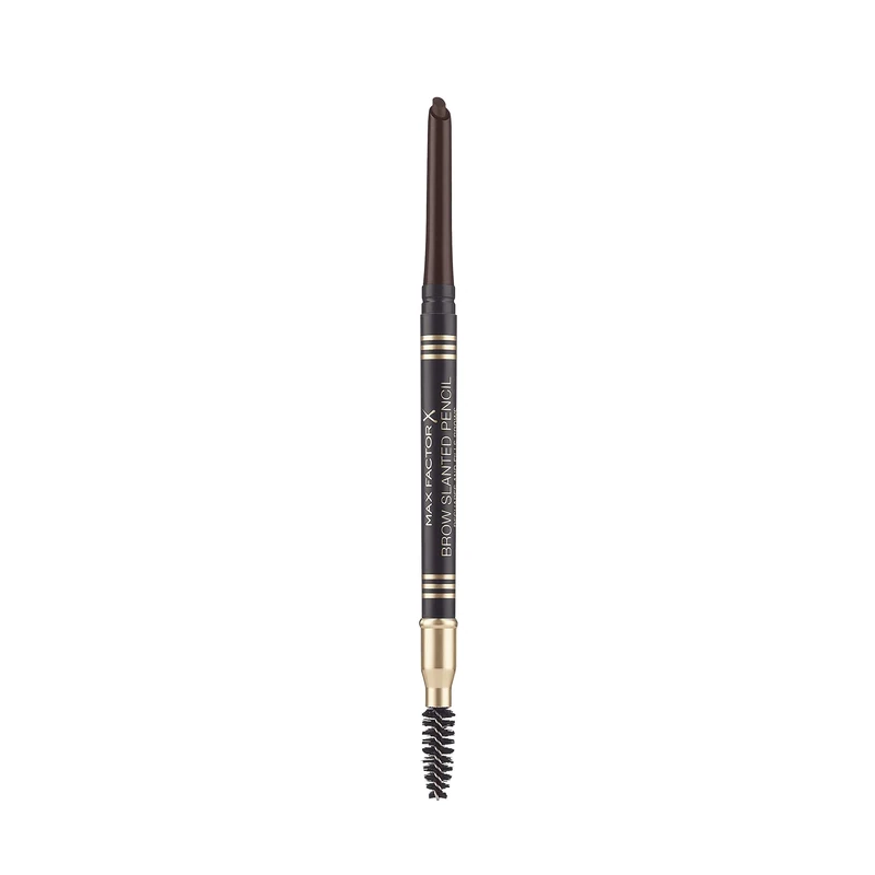 Max Factor Brow Slanted Eyebrow Pencil 05 Black Brown Re-shapes & Fills Brows, Long Lasting