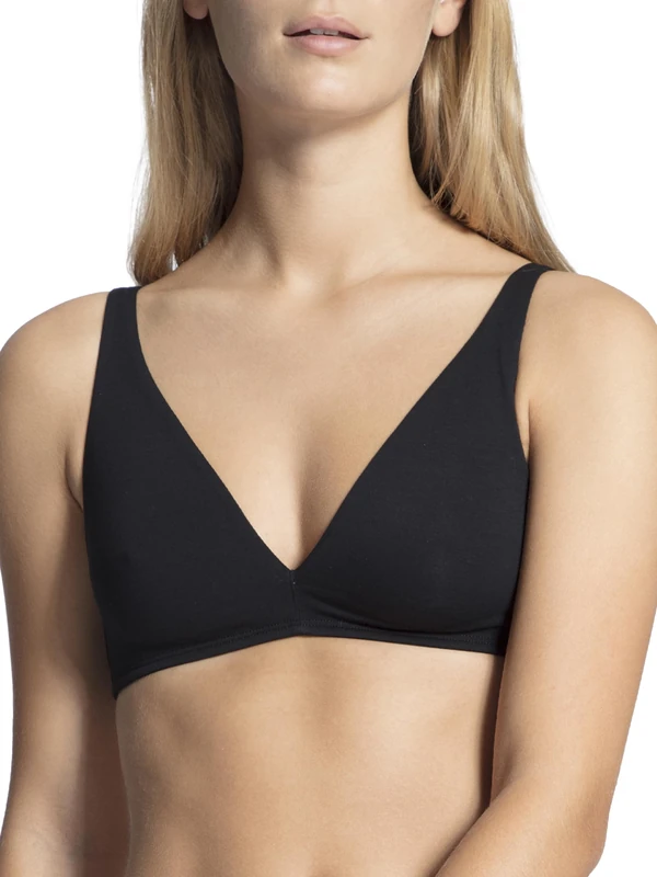 Calida Women's Natural Comfort Wireless Bra, Black (Schwarz 992), 34B (Manufacturer Size: 75B) - Image 1