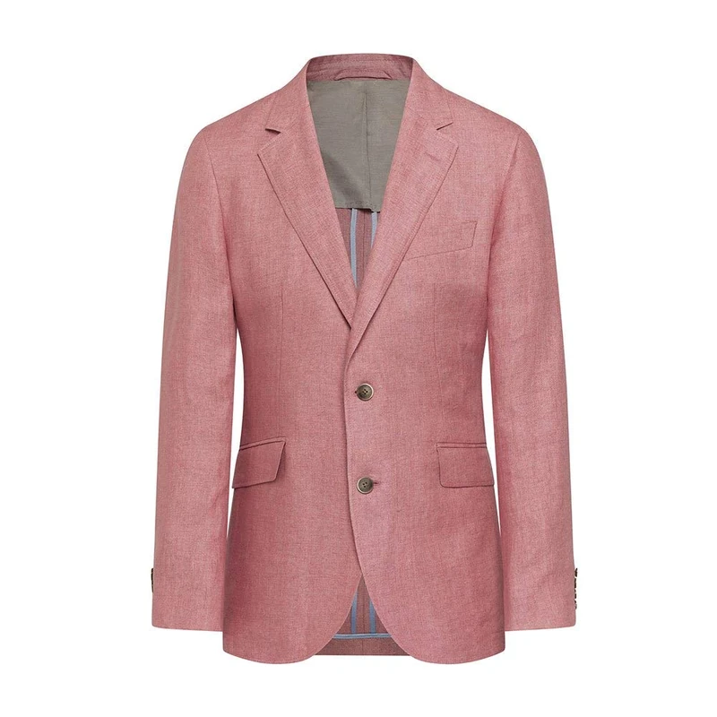 Hackett London Men's Delave Linen Hopsack Jacket - 325PINK