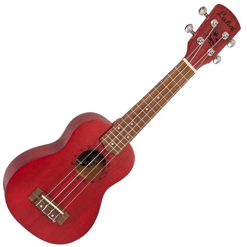 LAKA ACOUSTIC UKULELE & BAG ~ SOPRANO ~ RED VUS5RD