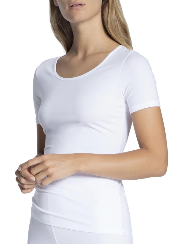 Calida Women's Natural Comfort Vest, White (Weiss 001), 6 (Manufacturer Size: XX-Small) - Image 1