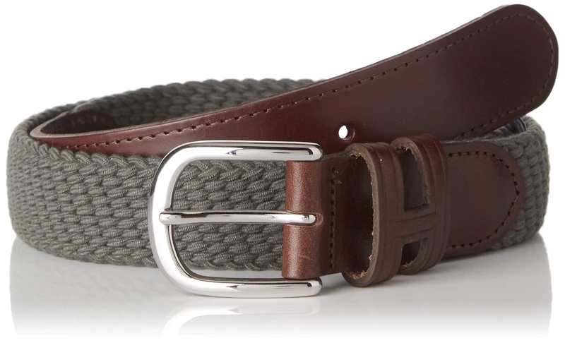 Hackett Men's Parachute Belt, Green (Green 665), 38 (Size: Small)