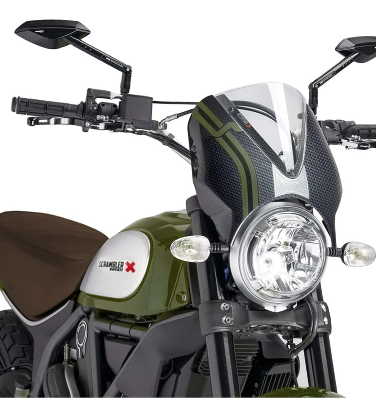 Puig Retrovision 8192W Icon/Classic/Full Throttle 15', Ducati Scrambler Sixty2 16'-19'