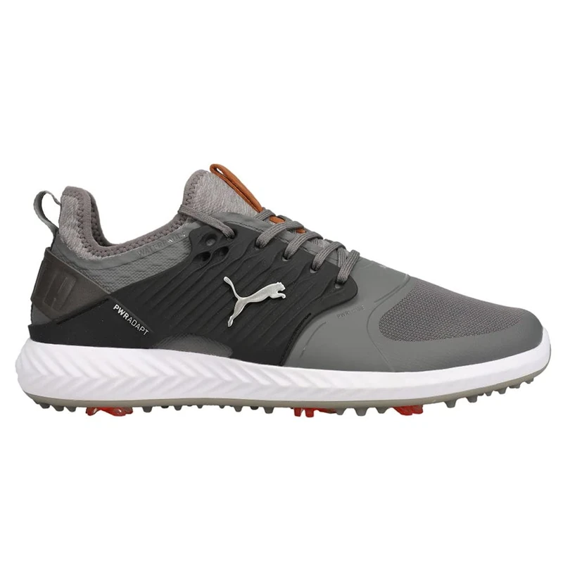 PUMA Men's Ignite Pwradapt Caged Golf Shoes, Quiet Shade Bronze Black, 7.5 UK