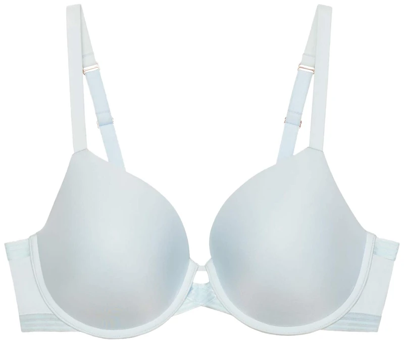 Savage X Fenty Women's T-Shirt Bra, Cold Blue, 40D