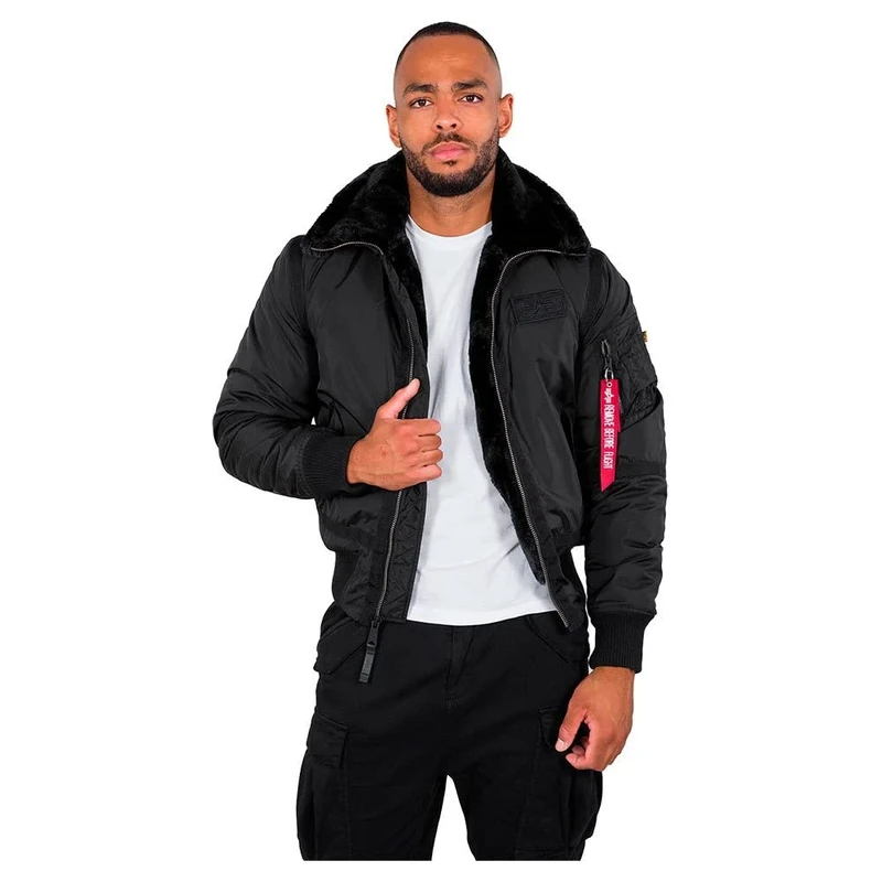 Alpha Industries B15-3 TT Bomber Jacket for Men Black
