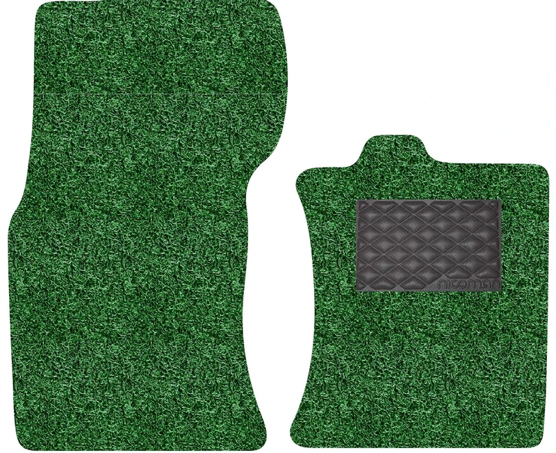 Nicoman Spaghetti All-Weather Fully Tailored Car mats Fit2016-2019 XF Saloon/Estate X260 (Front Set 2-Piece,Green)