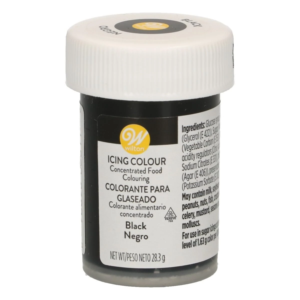 Wilton Black Gel Icing Colour, 28.3 g, 04-0-0037