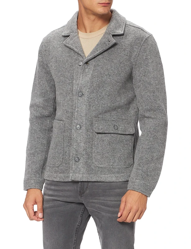 Casual Friday Men's 20503953 Jacket, 50817/Pewter Mix, Large - Image 1