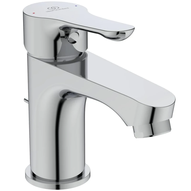 Ideal Standard Alpha Basin Mixer Tap with Drain, FirmaFlow Cartridge and Water Saving Click Technology, Easy Fix Quick Fitting System, Chrome