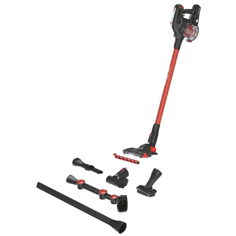 Hoover H-Free 200 HF22AXL Vacuum Cleaner Broom and Hand Cordless, Cyclonic, Homes, XL, Lithium Ion Battery 22V, 40 Mins, 0.7L, Motorized Brush with LED, Accessories for Pets, Upholstery and Corners