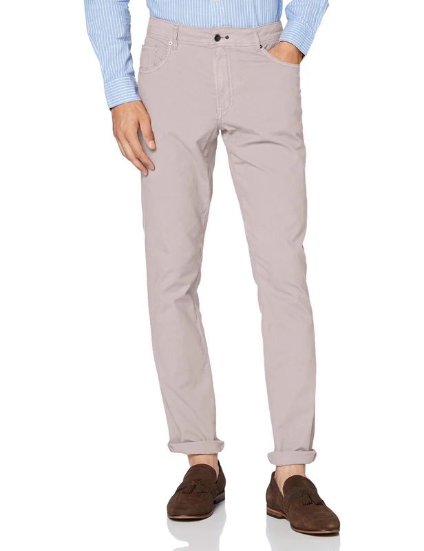 Hackett Men's Texture 5 Pocket Trouser, Beige (9lxmist 9lx), W39 (Size: 29)