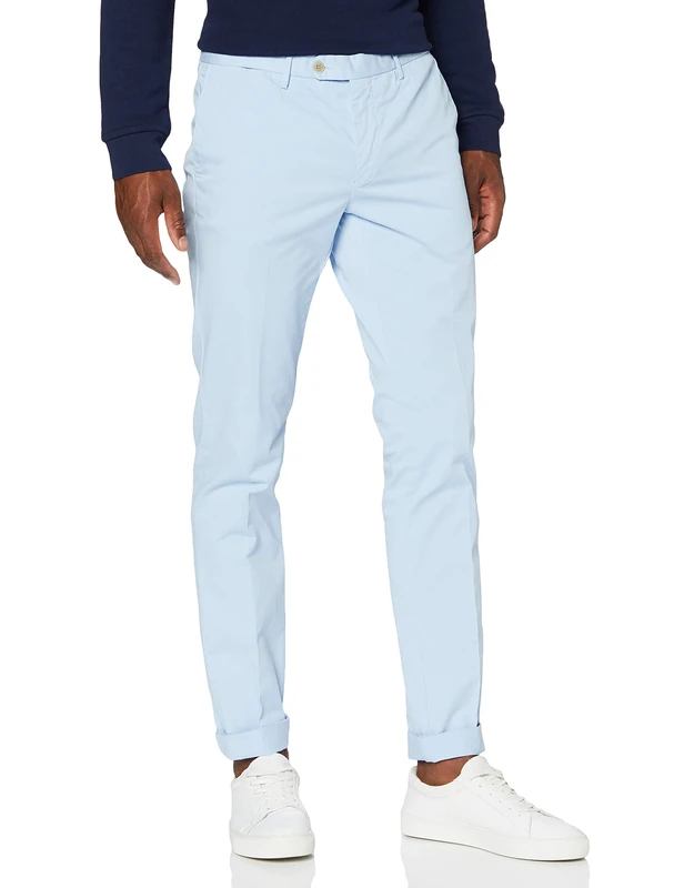 Hackett Men's Core Kensington Trouser, Blue (5MPCHAMBRY BLU 5MP), W43 (Size: 33)