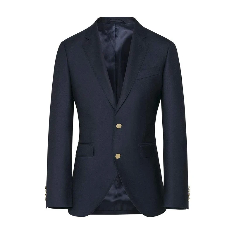 Hackett London Men's Gb Blazer Sb Suit Jacket, Blue (Navy 595), W40/L32