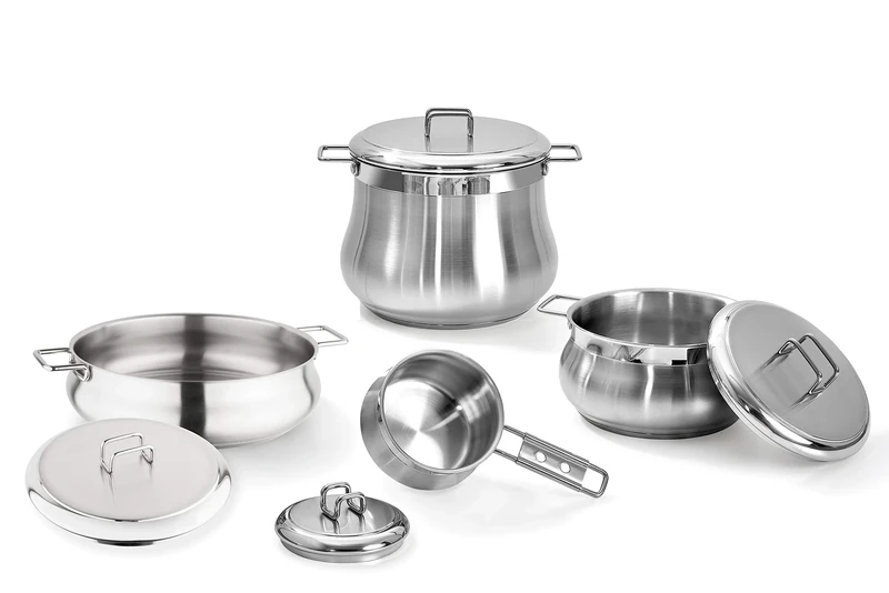 Barazzoni 18/10 Stainless Steel Battery, Silver, 8 pezzi