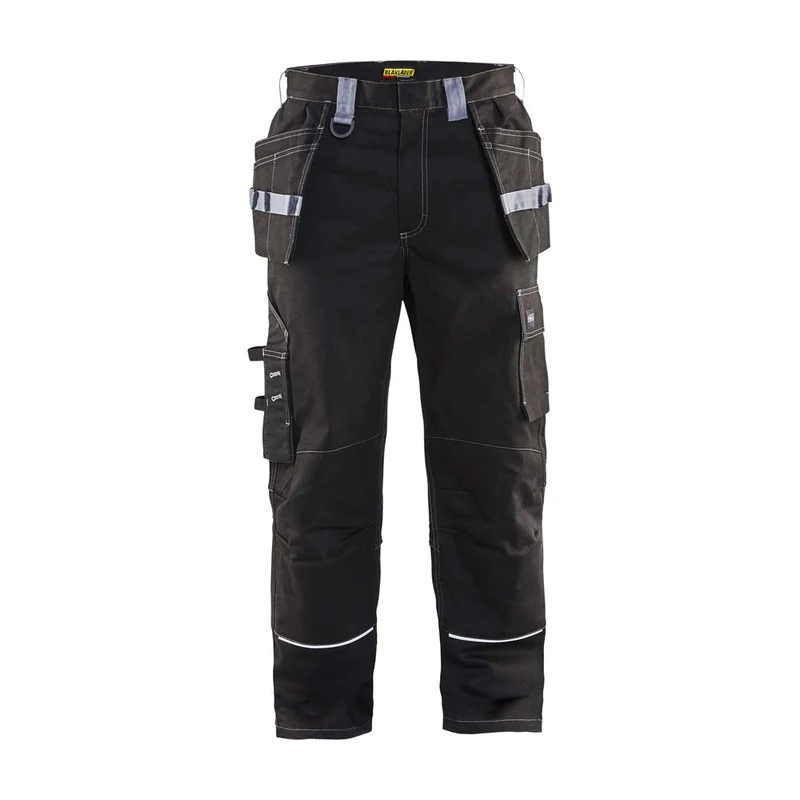 Blaklader 146115169994C54 Flame Retardant Craftsman's Trousers, Black/Grey, Size C54