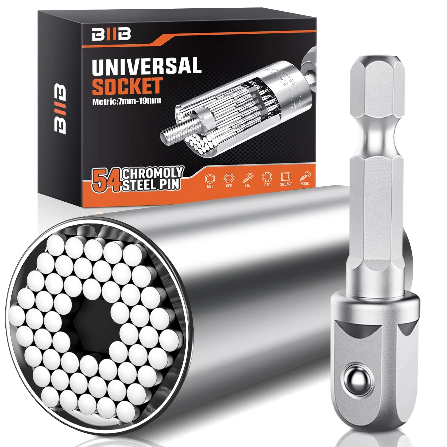 BIIB Gifts for Men, Universal Socket Wrench Gadgets for Men, Mens Gifts for Dad Birthday Gifts for Men Who Have Everything, Stocking Fillers for Men, Secret Santa Christmas Gifts for Him