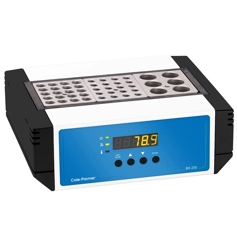 Cole-Parmer BH-250D-3-HT Dri-Block® Digital Block Heater, Triple Insert, 200 degrees C; 230 VAC