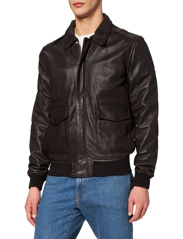 Schott NYC Men's Lcflightwx Jacket Not Applicable, Brown (Brown Brown), Xx-Large