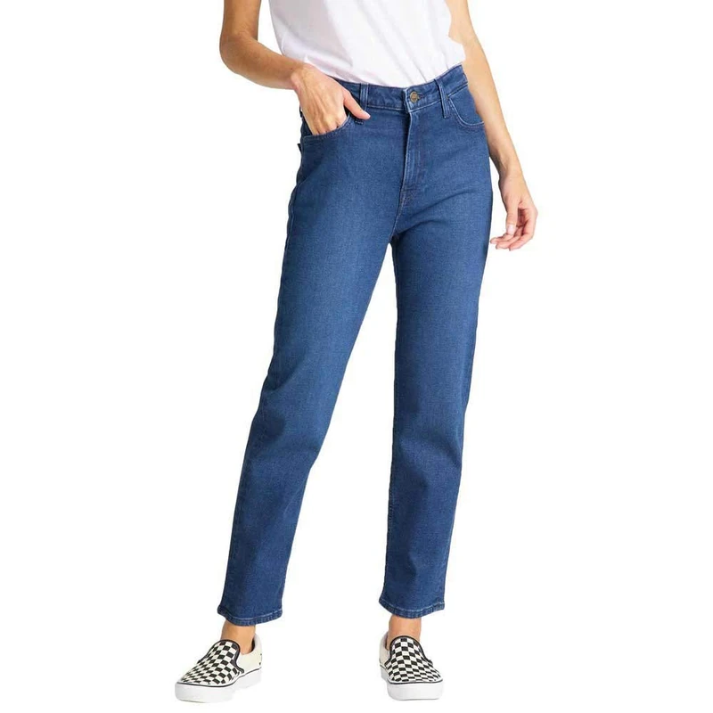 Lee womens Carol Straight Straight Jeans, Blue (Dark Worn Hf), W25/L31