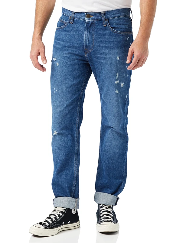 Lee Men's Rider Jeans, Trashed Lax, 32W / 30L