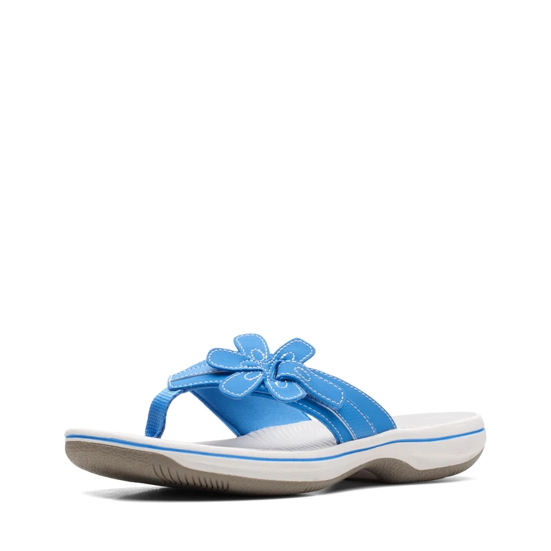 Clarks Women's Brinkley Flora Flip-Flop, Blue, 5.5 UK - Image 1