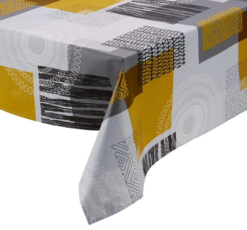 Nydel Magic Ethnic – Water-Repellent Cotton Tablecloth Rectangle: 160 x 250 cm