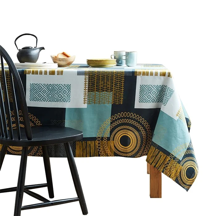 Nydel Magic Ethnic Round Water Repellent Cotton Tablecloth, 160 cm