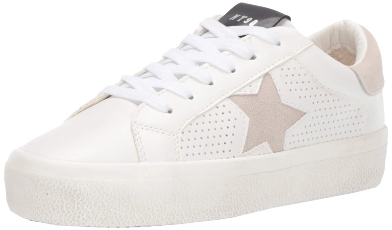 Steve Madden Women's Starling Sneaker, Multicoloured, White, 6 UK