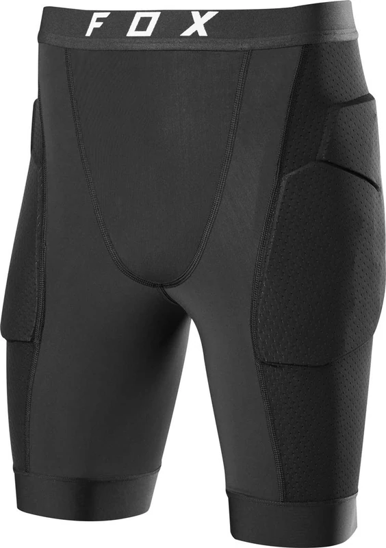 Fox Racing - Baseframe Pro Shorts – Mountain Bike Motocross Protective Shorts – Poron Hip Protection, Compression Stretch, Secure Fit, Guards, Motocross, Black, L - Image 1