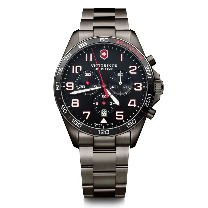 Victorinox Men's FieldForce Sport Chronograph - Swiss Made Analogue Quartz Stainless Steel Watch 241890