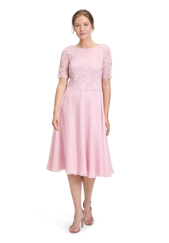 Vera Mont Women's 0113/4825 Party Dress, Pink (Foggy Rose 4481), 14 (Manufacturer Size: 40)