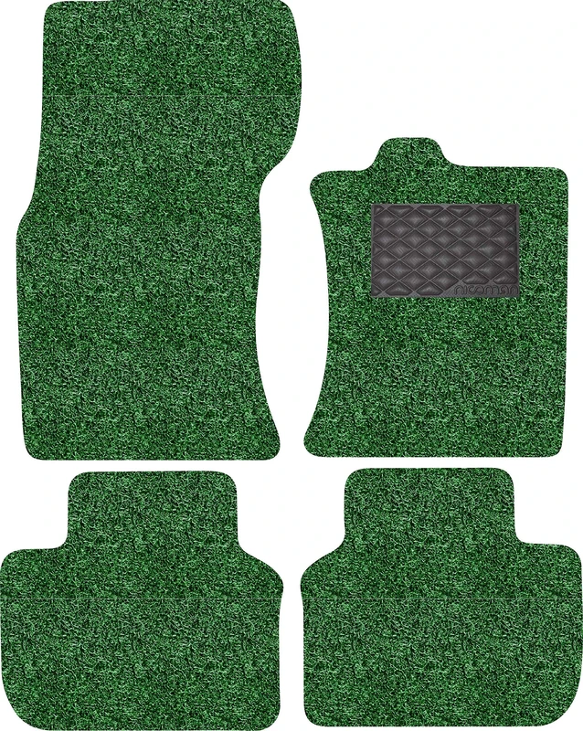 Nicoman Spaghetti All-Weather Fully Tailored Car mats Fit2016-2019 XF Saloon/Estate X260 (Full Set 4-Piece,Green)